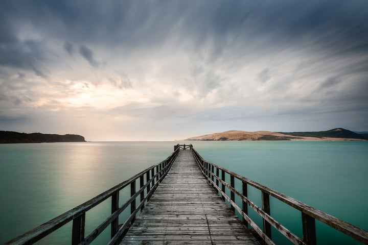 Hokianga Harbour - Omapere Wharf Landscape Print – Newzealandscapes